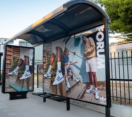 Street furniture campaign for Adidas