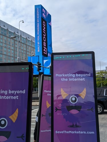OneScreen.ai OOH-driven takeover of INBOUND22