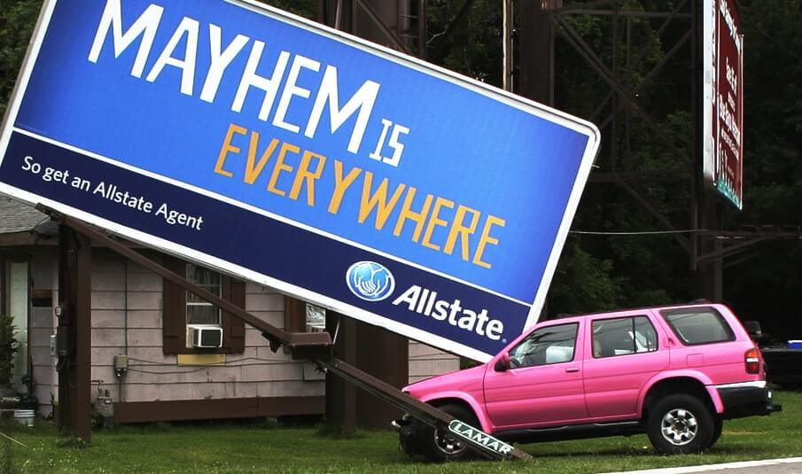 Allstate OOH advertising example