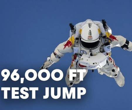 96,000ft test jump - RedBull
