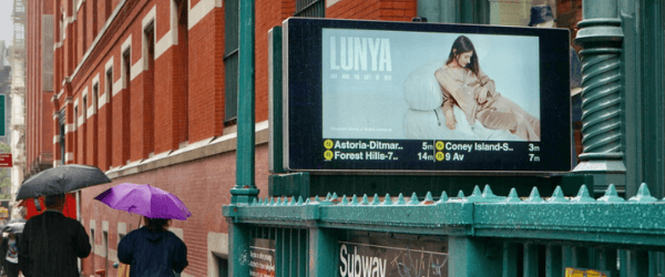 lunya - OOH ad for DTC retail shoppers