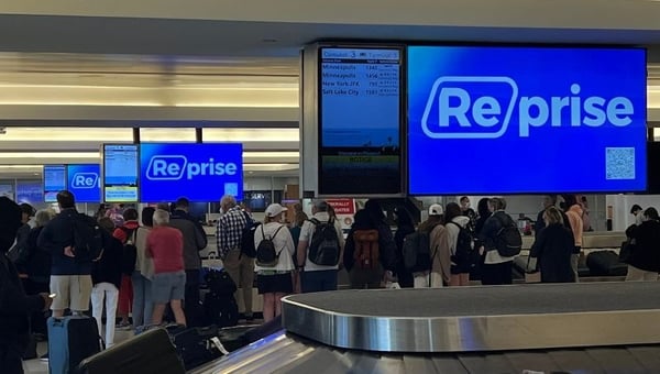 Reprise campaign at airport baggage claim