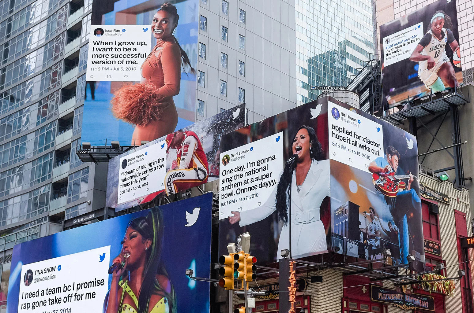 Celebrity manifestations - Twitter OOH billboard campaign