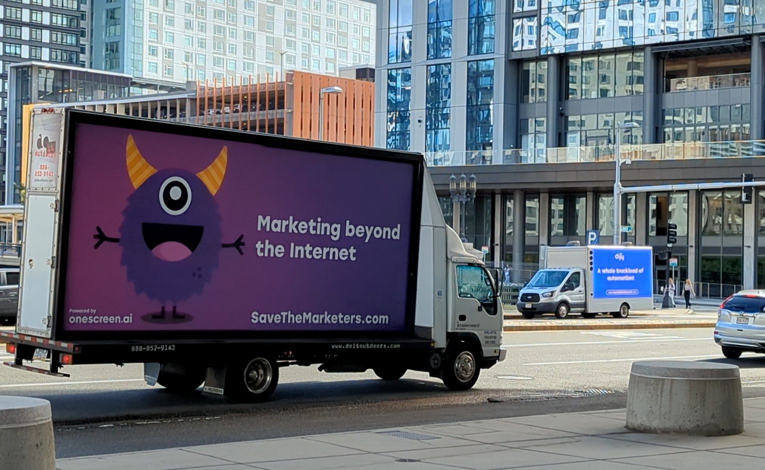 Do It Outdoors + OSai billboard truck at INBOUND