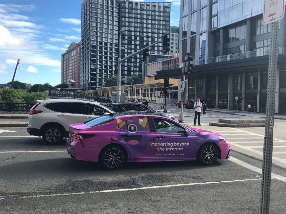 MobilAds + OSai wrapped cars at INBOUND