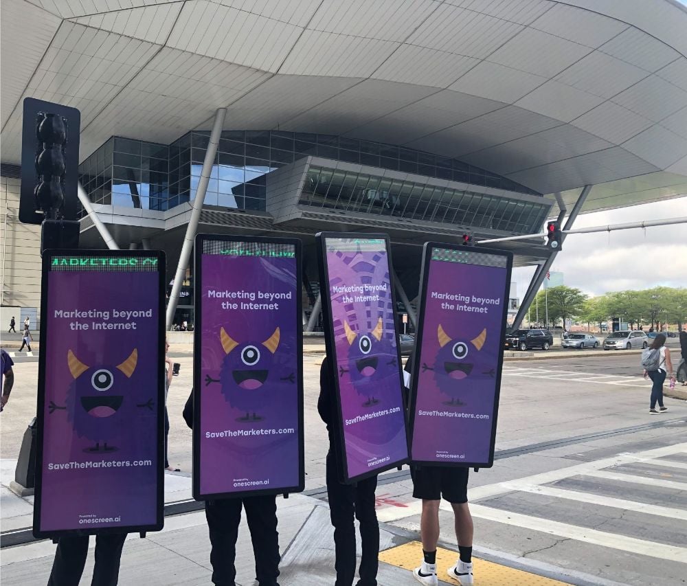 live billboards - OneScreen.ai INBOUND takeover