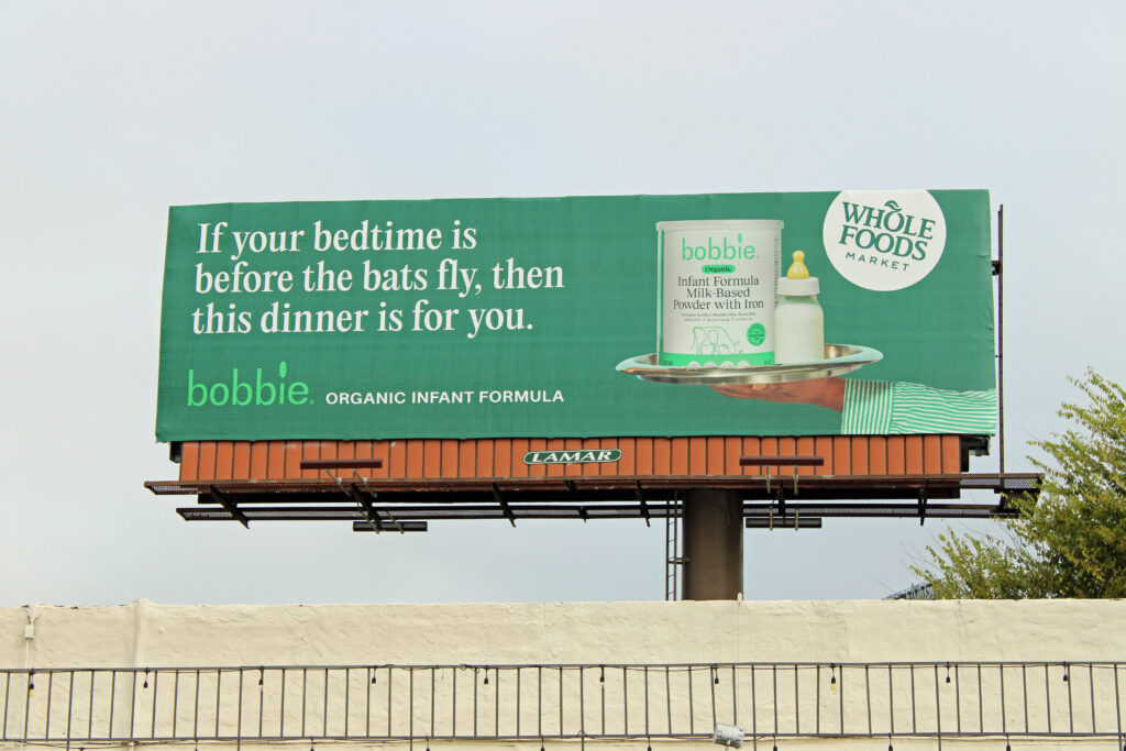 Bobbie Out of Home Billboard Case Study
