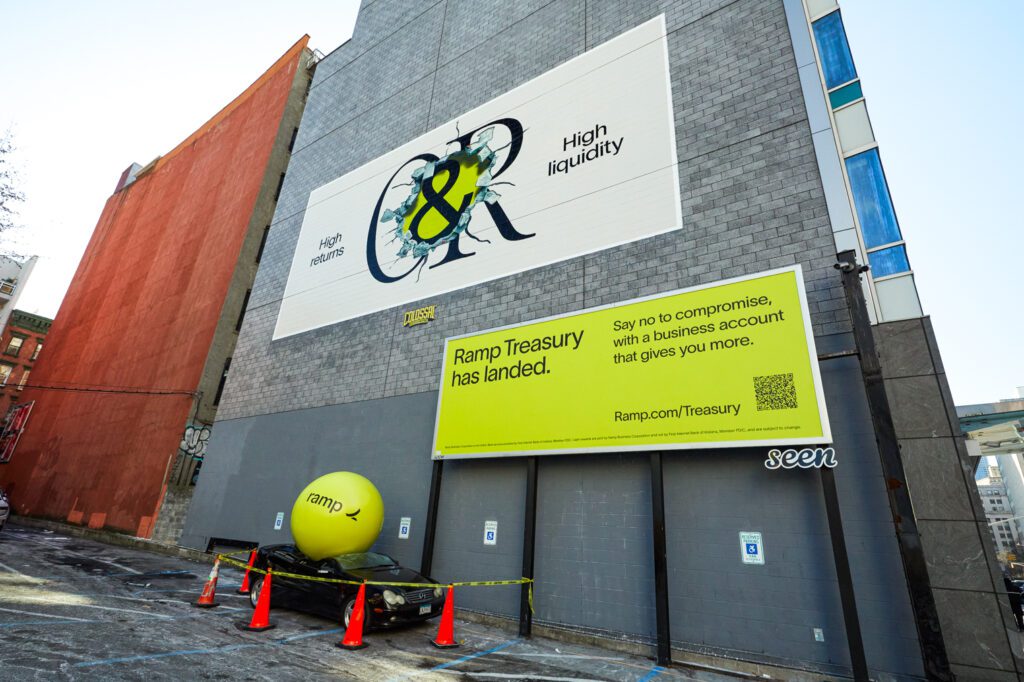 Ramp treasury Out-of-Home Campaign NYC